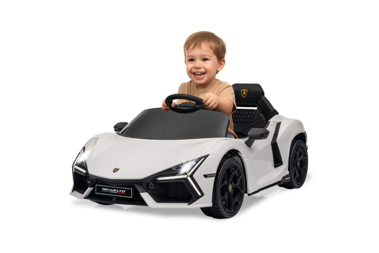 Jamara 461881 Electric Ride-On Car - Lamborghini Revuelto - White - Parental Remote Control - 12.6 V Lithium Battery - Jam461881 7 - JAM461881