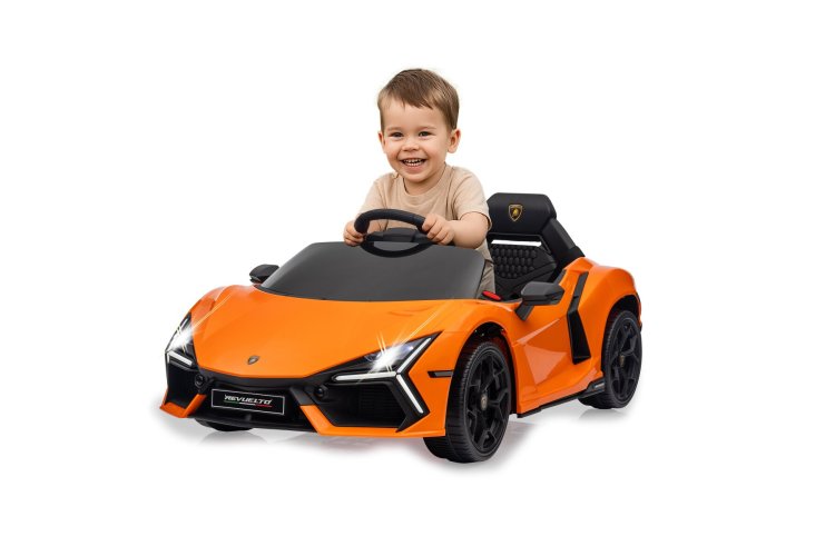 Jamara 461887 Electric Ride-On Car - Lamborghini Revuelto - Orange - Parental Remote Control - 12.6V Lithium Battery - Jam461887 7 - JAM461887