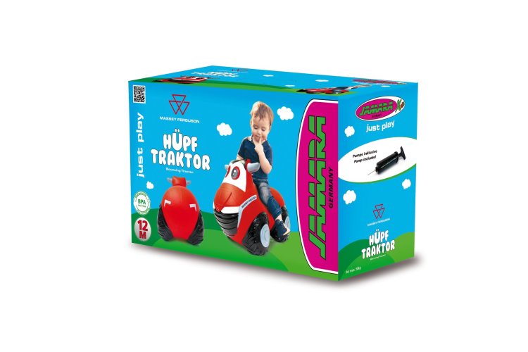 Jamara 466000 Skippy Tractor Massey Ferguson Red Junior with Pump - Jam466000 2 - JAM466000