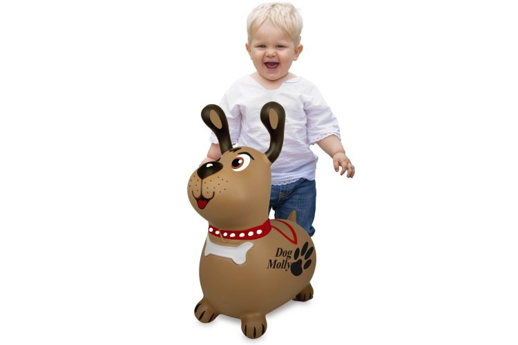 Jamara 466005 Skippy Animal Dog Molly - Brown - Junior with Pump - Jam466005 1 - JAM466005