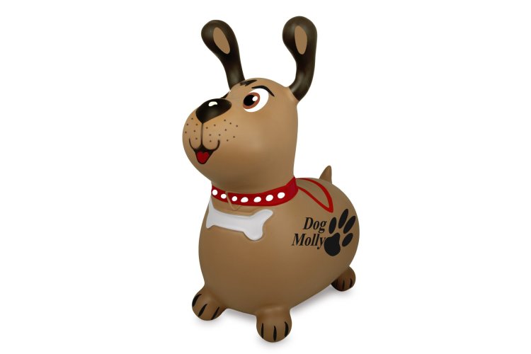 Jamara 466005 Skippy Animal Dog Molly - Brown - Junior with Pump - Jam466005 2 - JAM466005