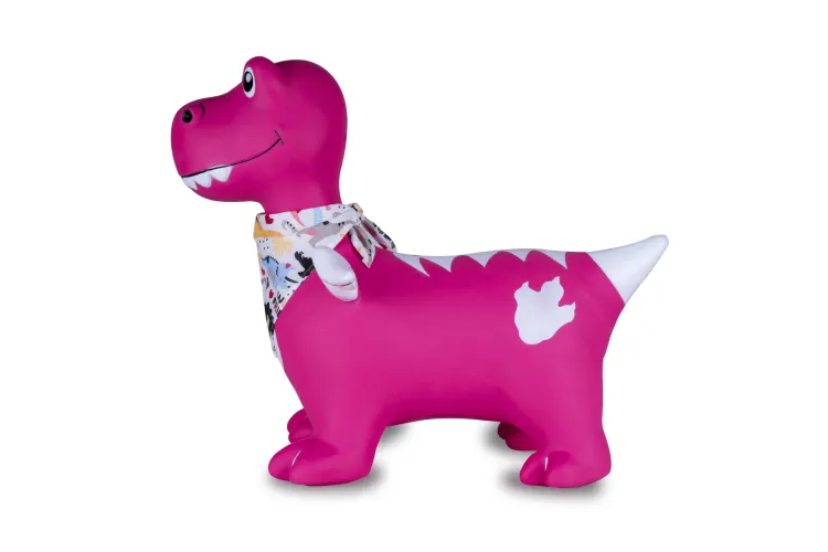 Jamara 466008 Skippydier Dino met Vleugels - Roze - Junior met Pomp - Jam466008 10 - JAM466008