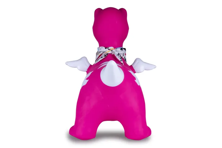 Jamara 466008 Skippydier Dino met Vleugels - Roze - Junior met Pomp - Jam466008 15 - JAM466008