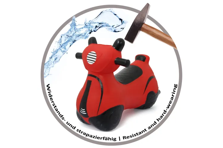 Jamara 466008 Skippydier Dino met Vleugels - Roze - Junior met Pomp - Jam466008 17 - JAM466008