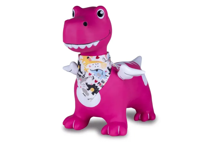 Jamara 466008 Skippydier Dino met Vleugels - Roze - Junior met Pomp - Jam466008 5 - JAM466008