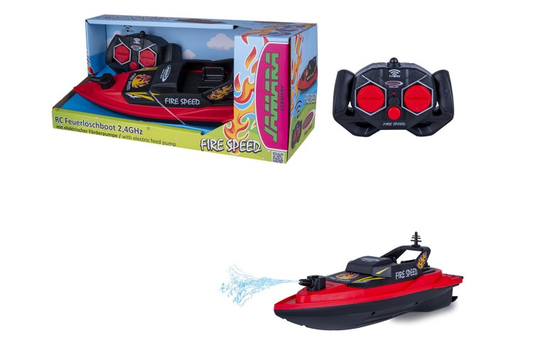Jamara 466600 RC Fire Boat &ndash; Fire Speed with Spray Function &ndash; 2.4 GHz - Jam466600 1 - JAM466600