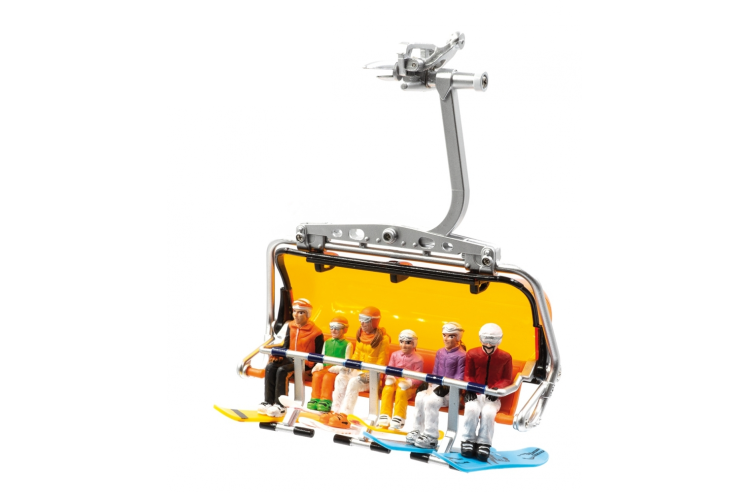 1:32 Jaegerndorfer 54500 Figures Sitting with Snowboards - 6 pieces - Jc54500 1 - JC54500
