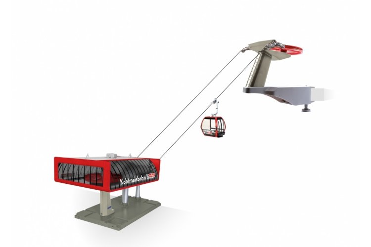 1:32 Jaegerndorfer 84388 Kabelbaan D-Line Kohlmaisbahn Zwart Rood - Jc84388 - JC84388