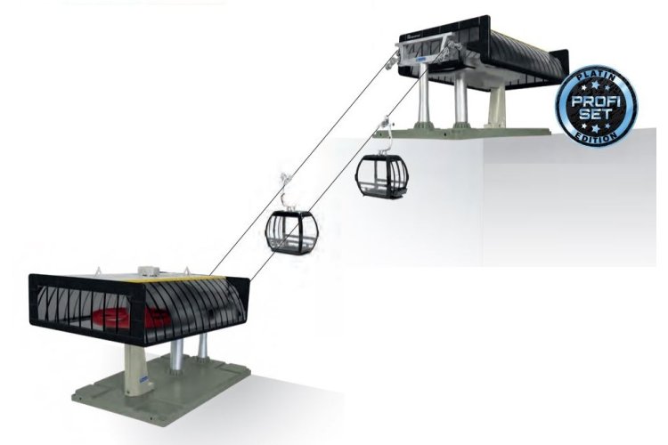 1:32 Jaegerndorfer 84483 Cable Car Profi D-Line Black/Yellow - Jc84483 1 - JC84483