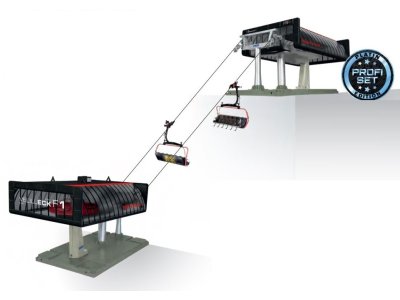 1:32 Jaegerndorfer 84484 Cable Car Profi D-Line Ischl Velileck Black/Red - Jc84484 1 - JC84484