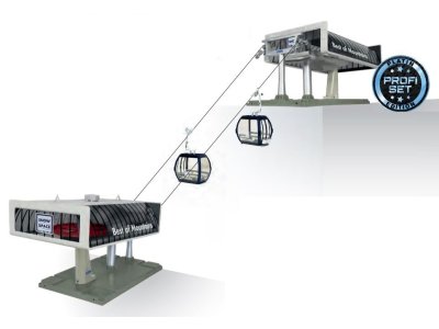 1:32 Jaegerndorfer 84486 Cable Car Profi D-Line Flying Mozart Grey/Black - Jc84486 1 - JC84486