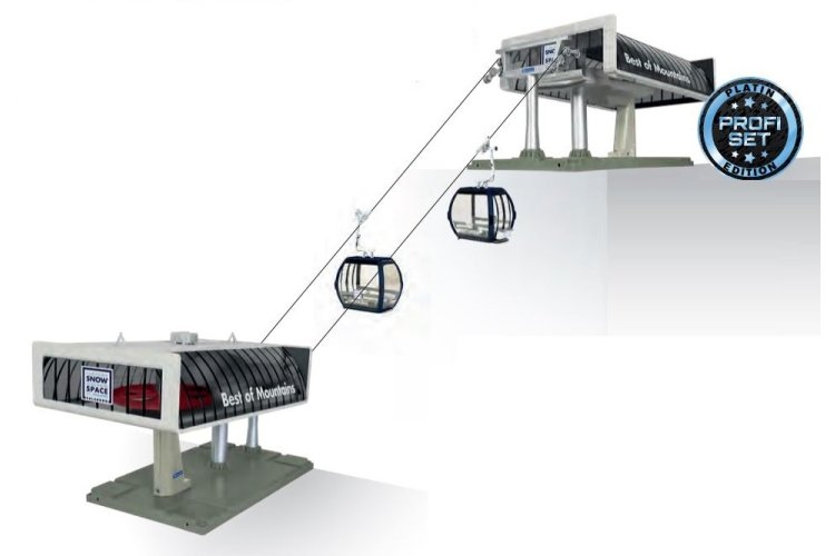 1:32 Jaegerndorfer 84486 Cable Car Profi D-Line Flying Mozart Grey/Black - Jc84486 1 - JC84486