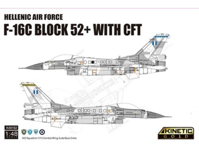 1:48 Kinetic 48152 Hellenic Air Force F-16C Block 52+ met CFT - Griekse Straaljager - Kin48152 1 - KIN48152