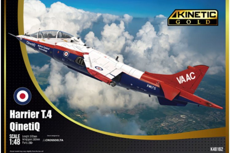 1:48 Kinetic 48162 Hawker Siddeley Harrier T - QinetiQ - Gold Series - Straaljager - Kin48162 1 - KIN48162