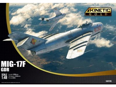 1:48 Kinetic 48165 Mikoyan-Gurevich MiG-17F GDR - Oost-Duits Straaljager - Kin48165 1x - KIN48165