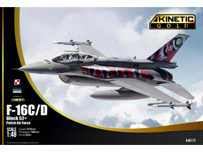 1:48 Kinetic 48172 F-16C/D Block 52+ Polish Air Force - Poolse Straaljager - Kin48172 1 - KIN48172