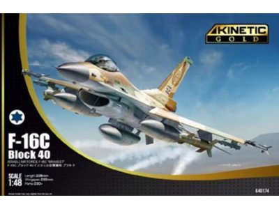 1:48 Kinetic 48174 General Dynamics F-16C Block 40 Brakeet - Israeli Air Force - Isra&euml;lisch Straaljager - Kin48174 1 - KIN48174