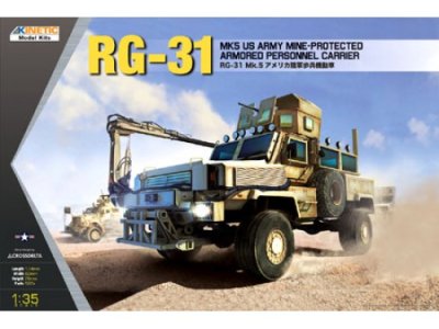 1:35 Kinetic 61015 RG-31 MK5 USA Mine Protected Armored Personnel Carrier - Kink61015 - KINK61015