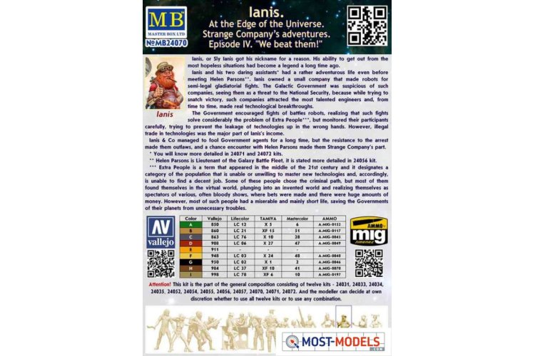 1:24 Master Box 24070 Lanis At the Edge Universe Strange Company's Adv. Episode IV - Masmb24070 2 - MASMB24070