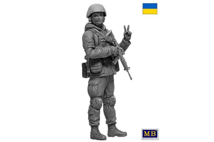 1:24 Master Box 24085 Ukrainian soldier - Defence of Kyiv - March 2022 - Masmb24085 1 - MASMB24085