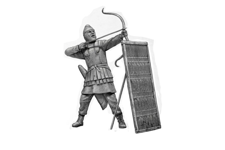 1:32 Master Box 32020 Perzische Zwaarbewapende Infanterist - Grieks-Perzische Oorlogen No. 10 - 1 Figuur - Masmb32020 3 - MASMB32020