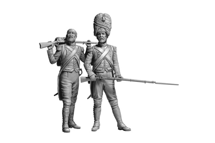 1:32 Master Box 32024 The Old Guard &ndash; Napoleonic Wars &ndash; 2 Figures - Masmb32024 2 - MASMB32024