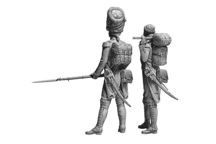 1:32 Master Box 32024 The Old Guard &ndash; Napoleonic Wars &ndash; 2 Figures - Masmb32024 3 - MASMB32024