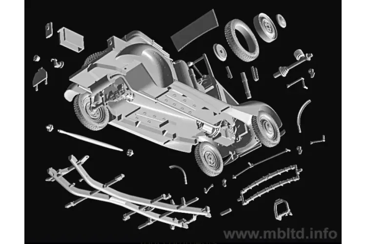 1:35 Master Box 35101 Mercedes-Benz 170 V Police-K&uuml;belsitzwagen from 1937 WWII - Masmb35101 3 - MASMB35101