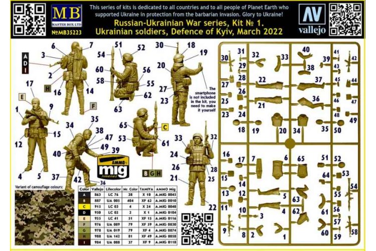 1:35 Master Box 35223 Defence of Kyiv - March 2022 - Kit no. 1 - Masmb35223 5 - MASMB35223