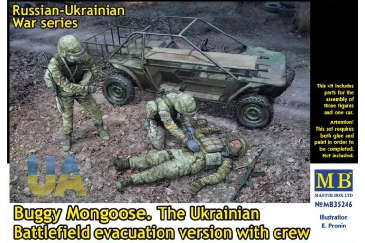 1:35 Master Box 35246 Buggy Mongoose &ndash; Ukrainian Evacuation Version with Crew - Masmb35246 1 - MASMB35246