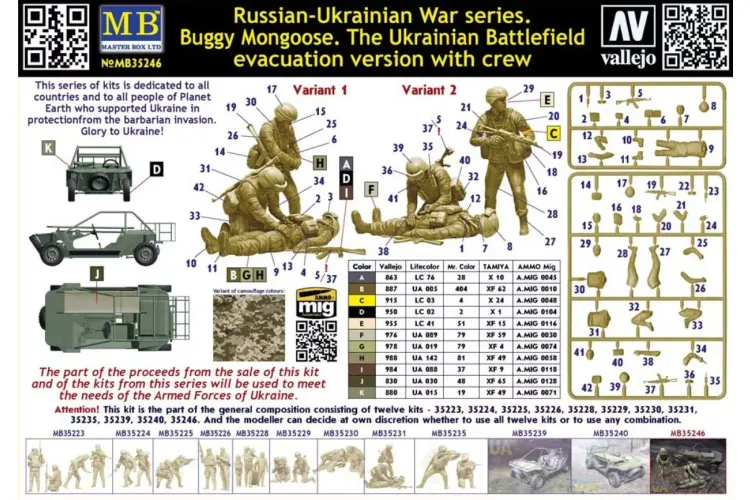 1:35 Master Box 35246 Buggy Mongoose &ndash; Ukrainian Evacuation Version with Crew - Masmb35246 2 - MASMB35246