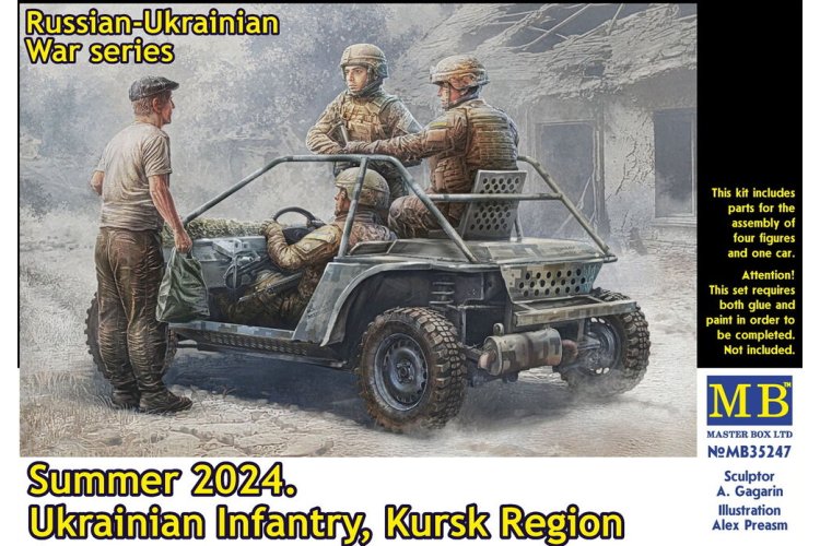 1:35 Master Box 35247 Russian-Ukrainian War Series - Summer 2024 - Ukrainian Infantry - Kursk Region - Masmb35247 1 - MASMB35247