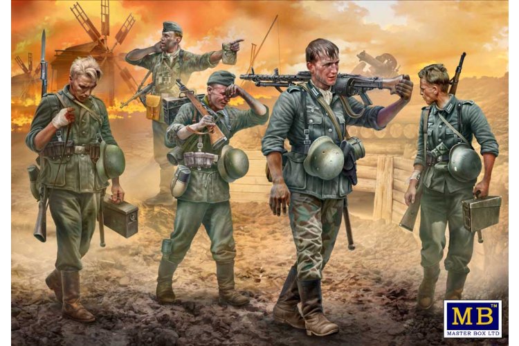 1:35 Master Box 35249 Hot Summer 1941 - Duitse Infanterie WWII - 5 Figuren - Masmb35249 1 - MASMB35249