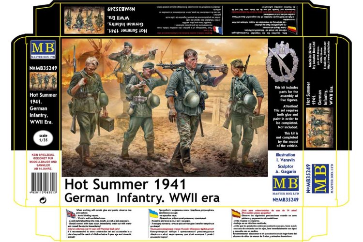 1:35 Master Box 35249 Hot Summer 1941 - Duitse Infanterie WWII - 5 Figuren - Masmb35249 2 - MASMB35249