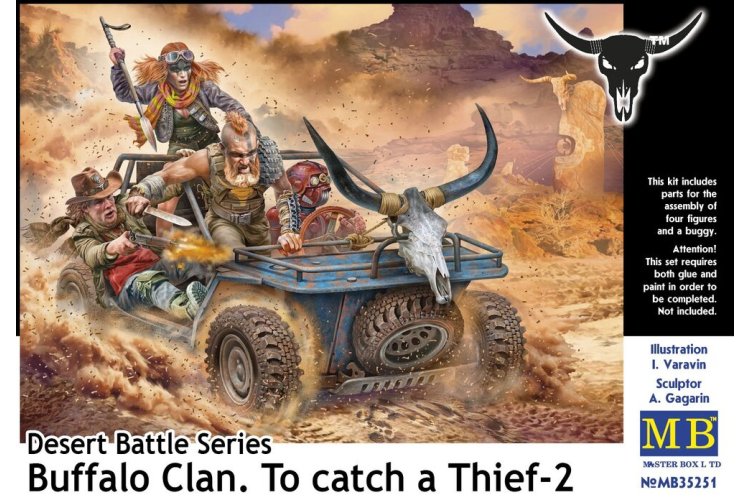 1:35 Master Box 35251 Desert Battle Series &ndash; Buffalo Clan: To Catch a Thief-2 &ndash; 5 Figures - Masmb35251 1 - MASMB35251