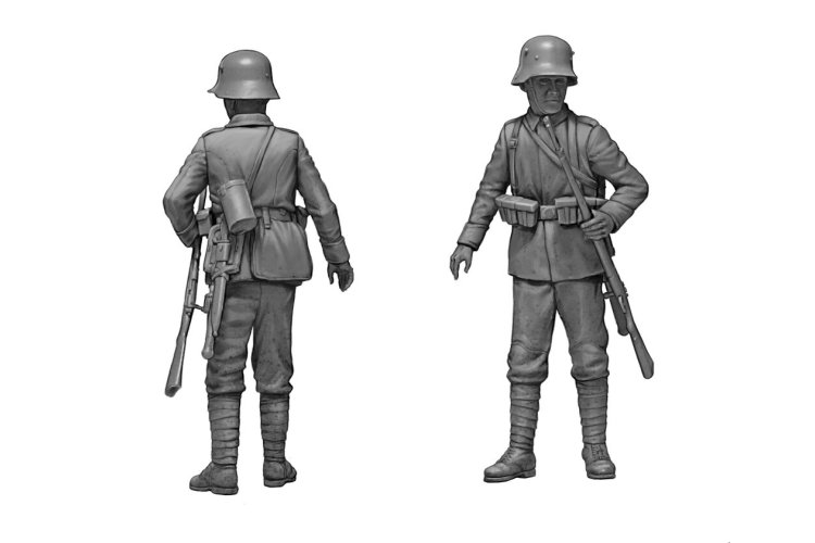1:35 Master Box 35256 Achtung Panzer! - Duitse Infanteristen voor de Aanval WWI - 4 Figuren - Masmb35256 6 - MASMB35256