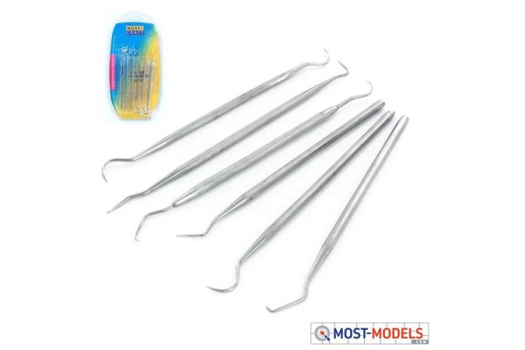 ModelCraft PDT5197 Set van 6 Roestvrijstalen Sondes - Mcrpdt5197 1 - MCRPDT5197-XS