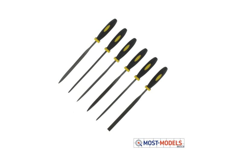 ModelCraft PFL6004 Needle File Set (6pc) - Mcrpfl6004 1 - MCRPFL6004-XS