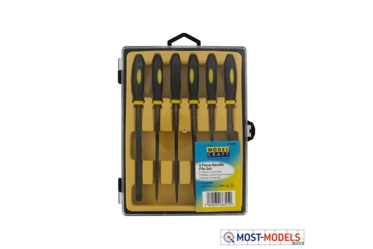 ModelCraft PFL6004 Needle File Set (6pc) - Mcrpfl6004 2 - MCRPFL6004-XS