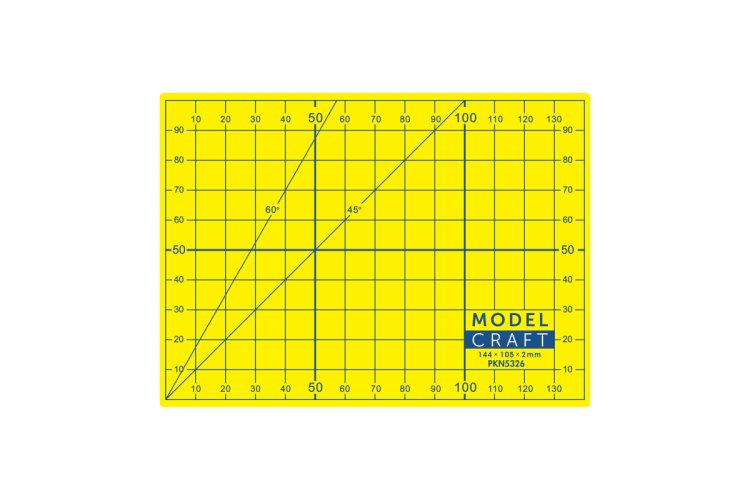 ModelCraft PKN5326 A6 Size Cutting Mat - Yellow - Mcrpkn5326 xs 1 - MCRPKN5326-XS