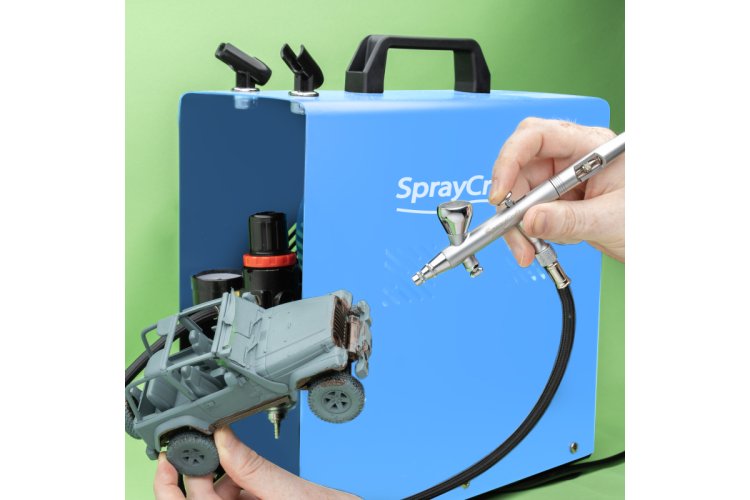 ModelCraft SP2200 SprayCraft &ndash; Pro Airbrush Compressor for Hobby and Model Building - Mcrsp2200 2 - MCRSP2200