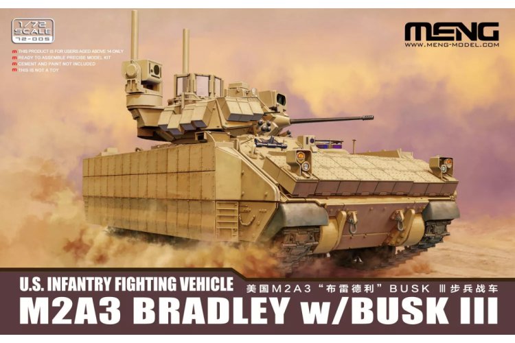 1:72 MENG 72005 Amerikaanse M2A3 Bradley met BUSK III - Infanteriegevechtsvoertuig - Men72005 1 - MEN72005