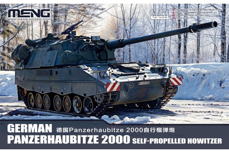 1:72 MENG 72008 Panzerhaubitze 2000 - Duitse Zelfrijdende Houwitser - Artillerievoertuig - Men72008 1 - MEN72008
