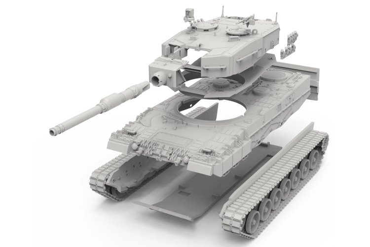 1:72 MENG 72009 Leopard 2A4 - Duitse Moderne Gevechtstank - Men72009 4 - MEN72009