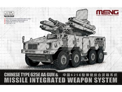 1:72 MENG 72017 Type 625E - Chinees Ge&iuml;ntegreerd Luchtafweersysteem met Kanon & Raketten - Men72017 1 - MEN72017