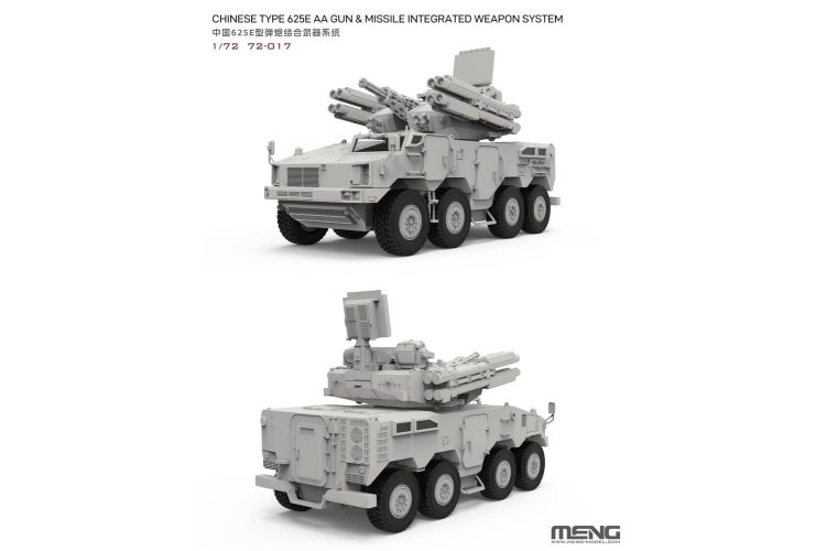 1:72 MENG 72017 Type 625E - Chinese Integrated Air Defence System with Gun & Missiles - Men72017 2 - MEN72017