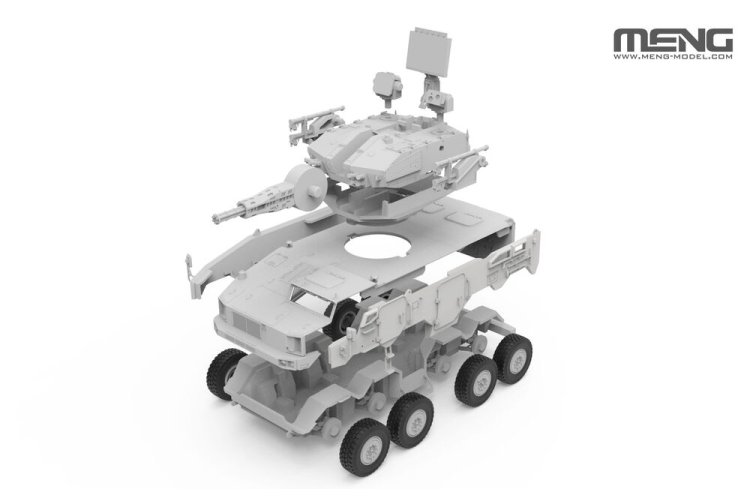 1:72 MENG 72018 PLB625 AA Gun & Missile Integrated Weapon System - Chinees Mobiel Luchtafweersysteem - Men72018 3 - MEN72018