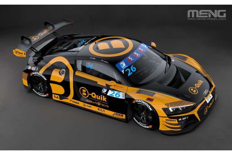 1:24 MENG CS011 Audi R8 LMS GT3 EVO II - B-Quik Absolute Racing - Race Car - Mencs0011 20 1 - MENCS011