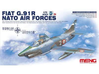 1:72 MENG DS004s Fiat G.91R - NATO Air Forces - Mends004s - MENDS004S