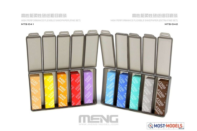 Papier De Verre Flexible Haute Performance - Meng-Model MTS-042d - Pour Modélisme Et Finition